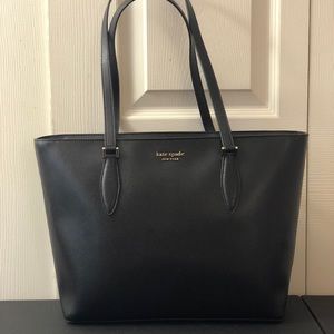 NWT Kate Spade On Purpose Leather Tote Black